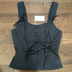 Ulla Johnson Luz Top - Raven, Size 0